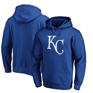Majestic Men's 2XL Royal Blue KC Royals Pullover Hoodie NWOT